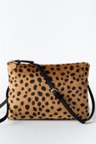 Francesca's Naomi Animal Print Crossbody - Leopard