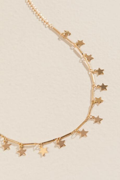 Francesca's Deidra Star Choker - Gold