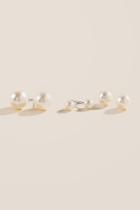 Francesca Inchess Sadie Pearl Stud Set - Pearl