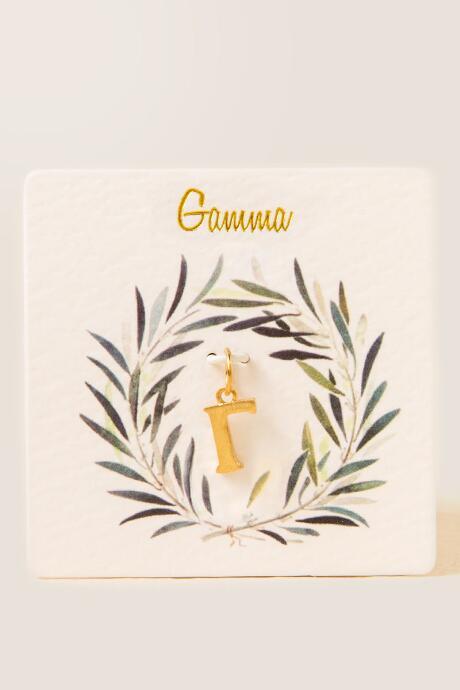 Francesca's Gamma Greek Letter Charm - Gold