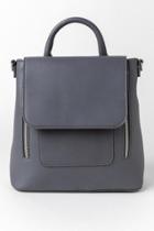 Francesca's Laura Gray Color Backpack - Gray