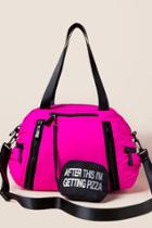 Francesca's After This I'm Getting Pizza Weekender Bag - Fuchsia