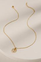 Francesca's Libra Constellation Circle Pendant Necklace - Gold