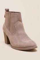 Sugar Ronnie Western Ankle Boot - Taupe