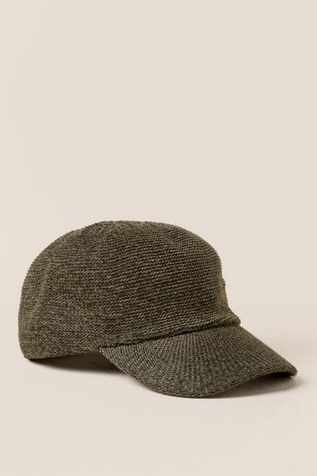 Francesca's Nova Chenille Baseball Hat - Olive