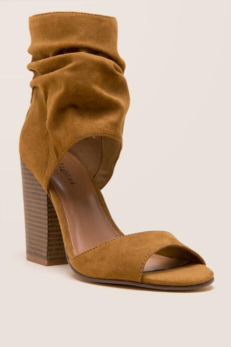 Indigo Rd. - Ivana Cuffed Peep Toe Heel - Camel
