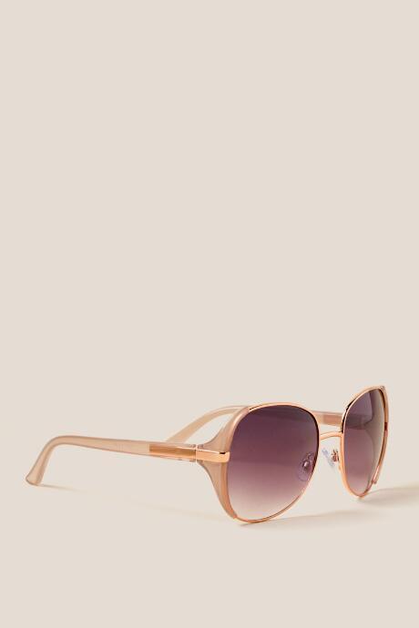 Francesca's Special Edition Oversized Sunglasses - Nude