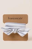 Francescas Llindy Stripe Soft Wrap - Oxford Blue