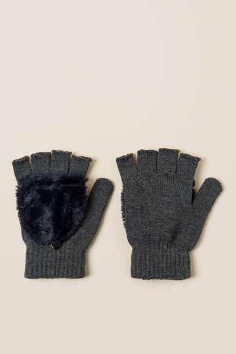 Francesca's Roxanne Flip-top Gloves - Gray