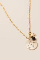 Francesca's Aquarius Zodiac Charm Necklace - Gold
