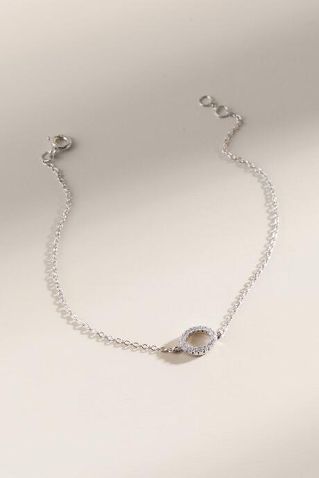 Francesca's Caley Open Circle Bracelet - Silver