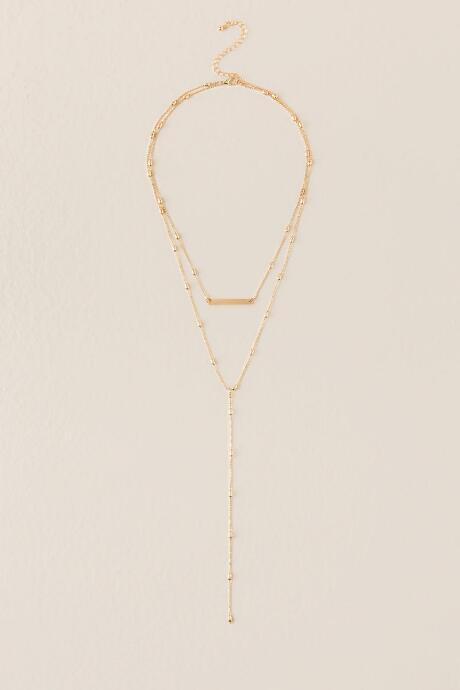 Francesca Inchess Rutland Layered Lariat Necklace - Gold