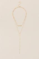 Francesca Inchess Rutland Layered Lariat Necklace - Gold