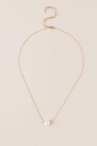 Francesca's Rhina Freshwater Pearl Necklace - Pearl
