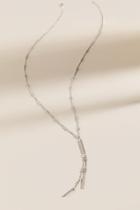 Francesca's Brianna Delicate Lariat Necklace - Silver