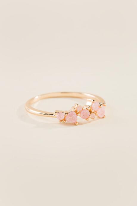 Francesca's Kim Pink Cluster Ring - Blush