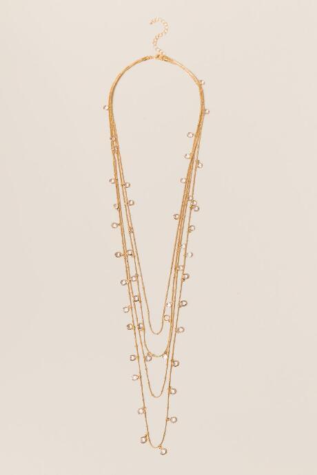 Francesca's Tinley Layered Coin Necklace - Gold
