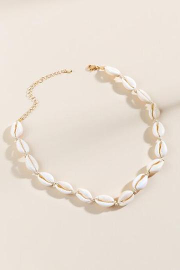 Francesca's Kassi Cowrie Shell Choker - Ivory