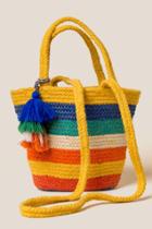 Francesca's Eden Striped Mini Tote - Multi