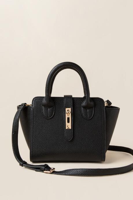 Francesca's Remi Mini Satchel - Black