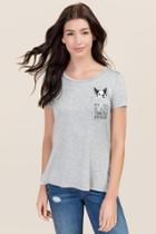 Mi Ami My Dog Is Cuter Than Your Boyfriend Tee - Heather Gray