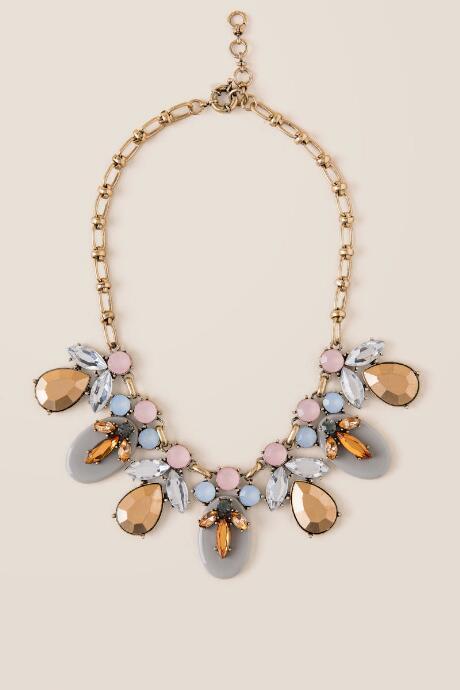 Francesca's Katherina Multi Statement Necklace - Light Blue