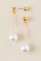 Francesca's Melda Pearl Drop Earring - Pearl