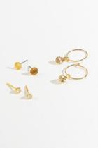 Francesca's Leslie Studs & Hoop Set - Gold