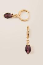 Francesca's Daina Bead Drop Earring - Purple