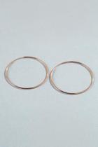 Francesca's Haiden Medium Hoop In Rose Gold - Rose/gold
