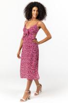 Francesca's Zane Open Back Midi Dress - Wine