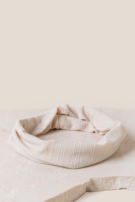 Francesca's Becca Striped Headband - Ivory