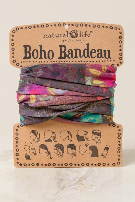 Francesca Inchess Boho Bandeau In Espresso Floral - Brown