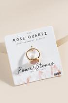 Francesca's Stacey Semi Precious Ring - Pale Pink
