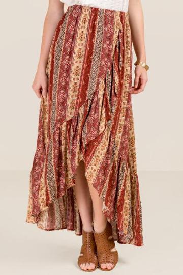 Francesca Inchess Duffy Maxi Skirt - Cinnamon