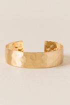 Francesca's Amara Hammered Cuff Bracelet - Gold