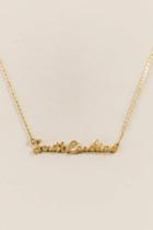 Francesca's South Carolina Script Necklace In Gold - Gold