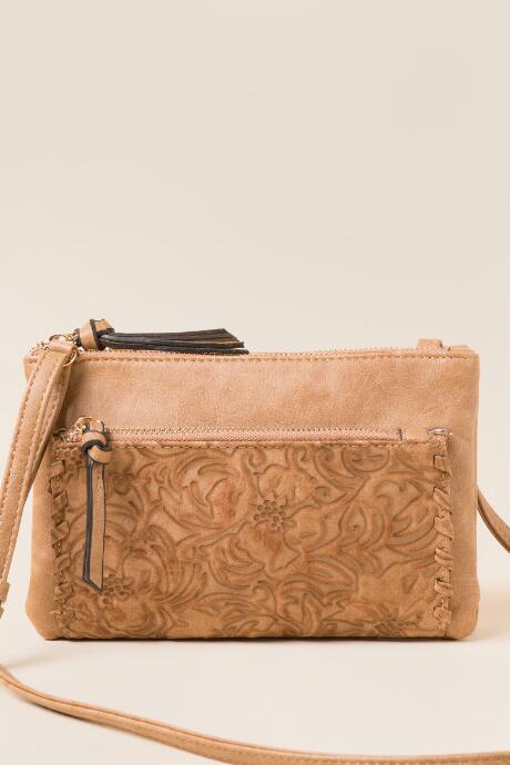 Francesca's Anahi Western Crossbody - Brown