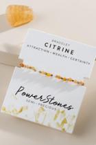 Francesca's Powerstone Pull Tie Bracelet & Stone Set - Yellow
