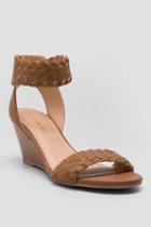 Francescas Sonnie Woven Cuffed Wedge - Tan