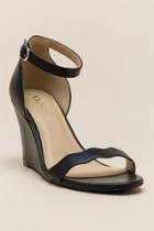Cl By Laundry Best Match Scalloped Wedge - Black