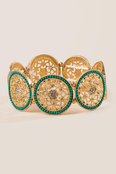 Francesca's Tao Filigree Turquoise Bracelet - Turquoise