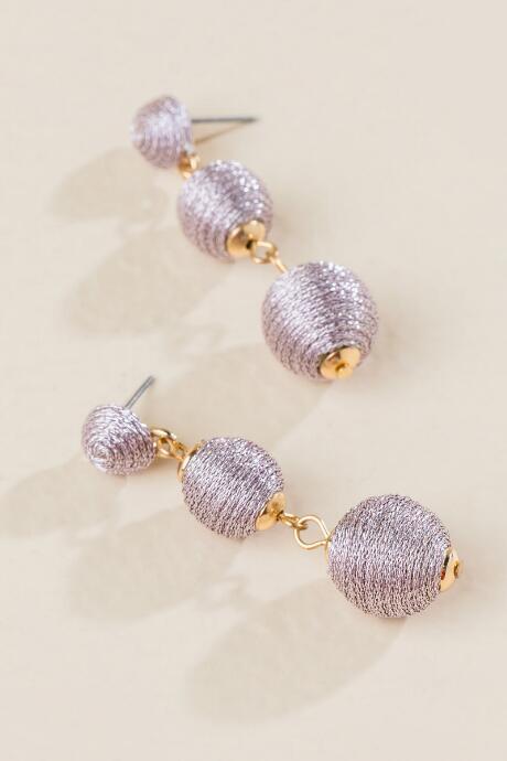 Francesca's Jacqueline Mini Bauble Earrings In Purple - Purple