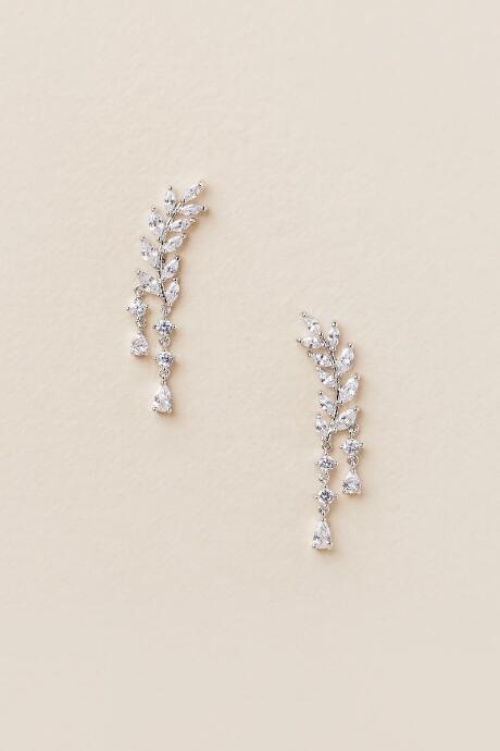 Francesca's Venice Crawler Drop Earring - Silver