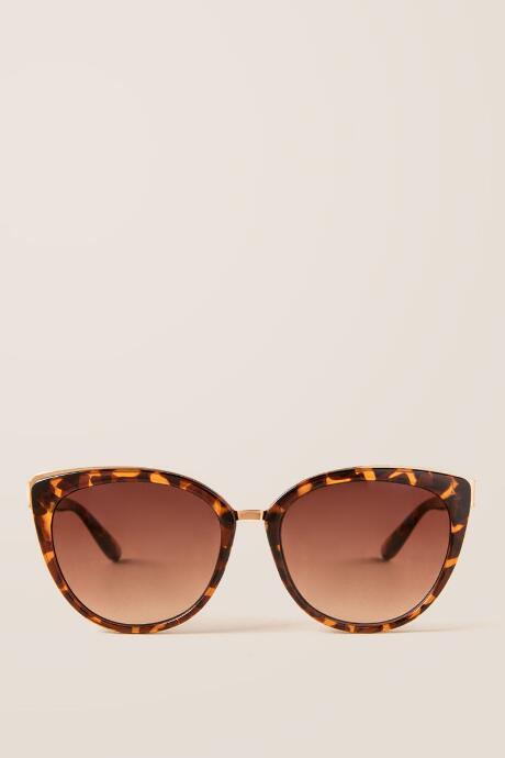 Francescas Monice Cat-eye Sunglasses In Tortoise Shell - Tortoise