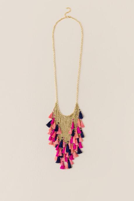 Francesca's Willow Tassel Necklace - Multi