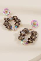 Francesca's Estrella Sequined Drop Earrings - Iridescent
