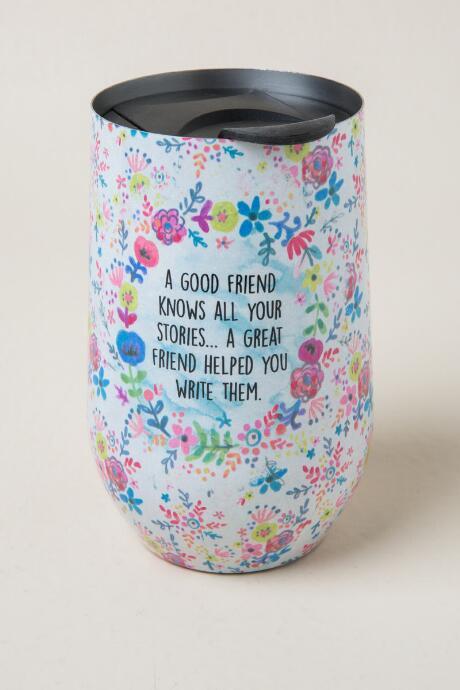 Natural Life Good Friend Knows Wine Tumbler