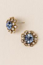 Francesca's Caruso Pav Stud In Blue - Periwinkle