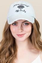 Francesca's Mermaid Off Duty Denim Baseball Cap - Light Blue